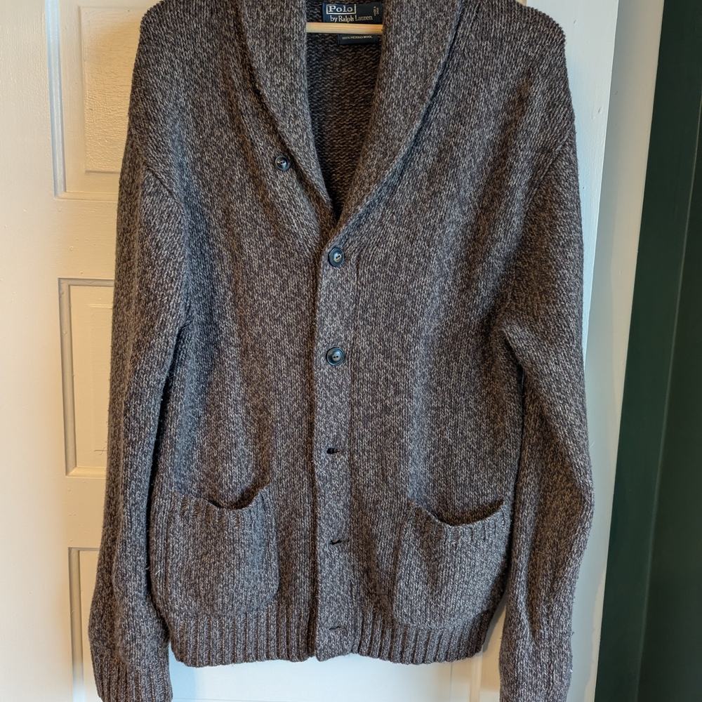 Ralph Lauren Men's Gray Sweater Cardigan